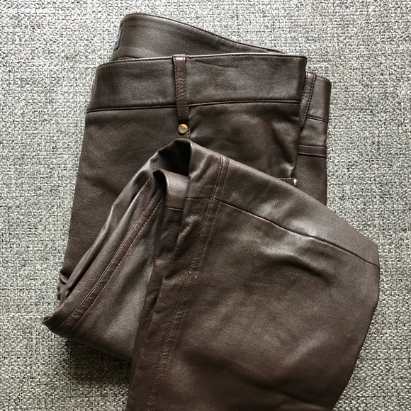 Ferragamo leather pants! Sz 42. BNWOT! - Picture 4 of 5